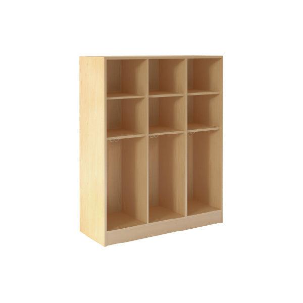 Triple Storage Locker with Two Shelves 79010 Z45 - Steven's I.D.SYSTEMS® Triple Storage Locker with Two Shelves 79010 Z45 - Steven's I.D.SYSTEMS®