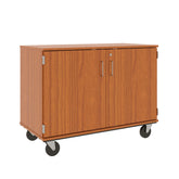 36" Assembled Mobile Cubbie Storage Cart with Locking Doors - 80240 F36 - Steven's I.D.SYSTEMS®