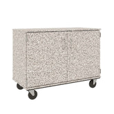 36" Assembled Mobile Cubbie Storage Cart with Locking Doors - 80240 F36 - Steven's I.D.SYSTEMS®