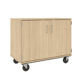 36" Assembled Mobile Bin Storage Cabinet with Doors and 18 3" Bins - 80243 F36 - Steven's I.D.SYSTEMS®