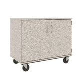 36" Assembled Mobile Bin Storage Cabinet with Doors and 18 3" Bins - 80243 F36 - Steven's I.D.SYSTEMS®