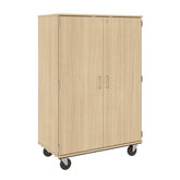 36" Assembled Mobile Bin Storage Cabinet with Doors and 36 3" Bins - 80243 F67 - Steven's I.D.SYSTEMS®