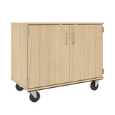 36" Assembled Mobile Bin Storage Cabinet with Doors and 9 6" Bins - 80249 F36 - Steven's I.D.SYSTEMS®