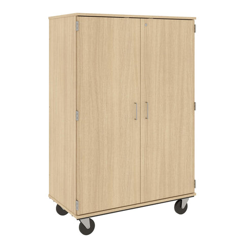 67" Tall Assembled Mobile Bin Storage Cabinet with 18 6" Bins - 80249 F67 - Steven's I.D.SYSTEMS® 67" Tall Assembled Mobile Bin Storage Cabinet with 18 6" Bins - 80249 F67 - Steven's I.D.SYSTEMS®