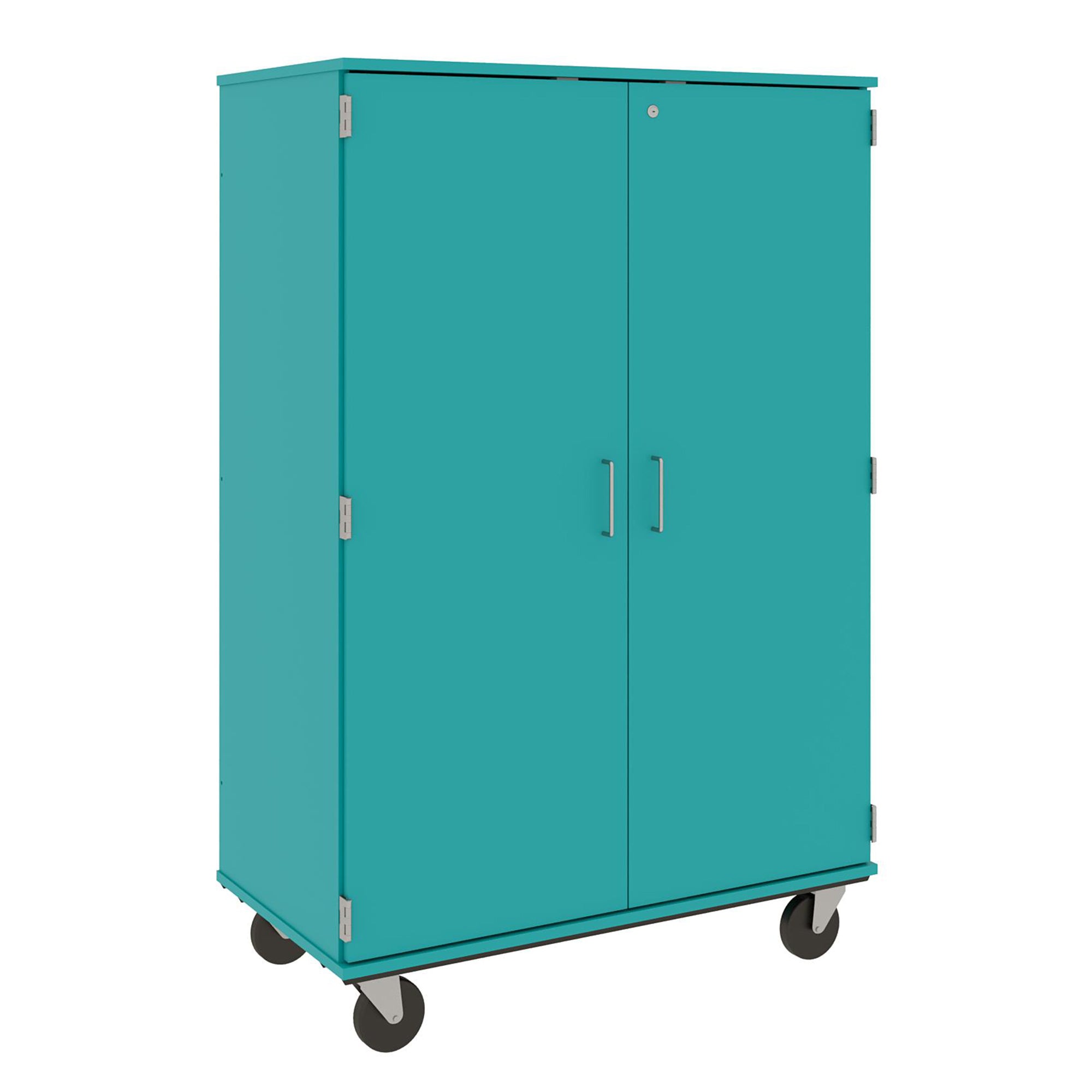 67" Tall Assembled Mobile Bin Storage Cabinet with 18 6" Bins - 80249 F67 - Steven's I.D.SYSTEMS® 67" Tall Assembled Mobile Bin Storage Cabinet with 18 6" Bins - 80249 F67 - Steven's I.D.SYSTEMS®