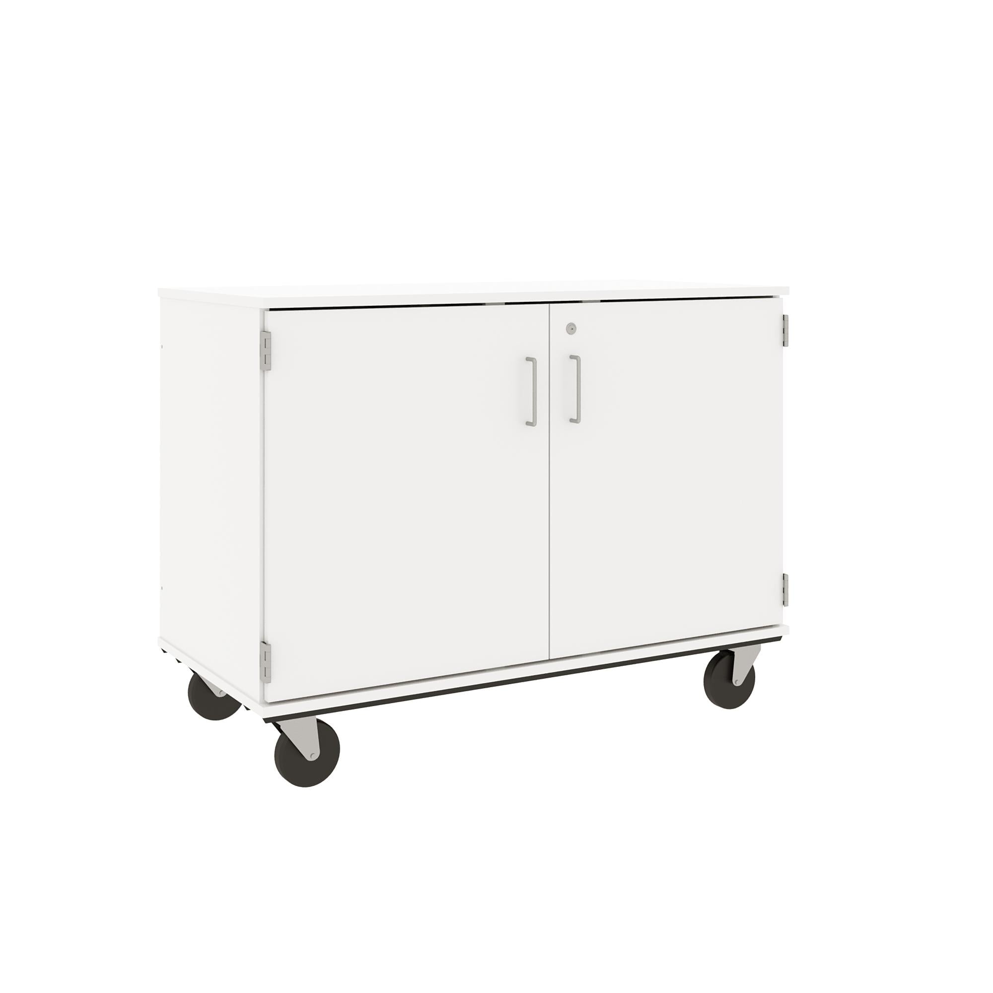 36" Tall Assembled Mobile 18 Trays Storage Cabinet with Doors - 80275 F36 - Steven's I.D.SYSTEMS® 36" Tall Assembled Mobile 18 Trays Storage Cabinet with Doors - 80275 F36 - Steven's I.D.SYSTEMS®
