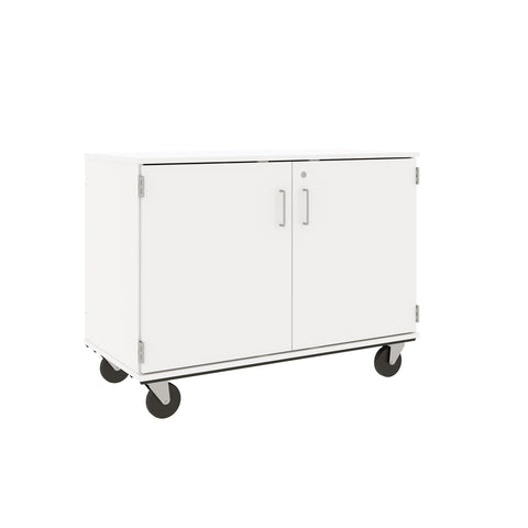 36" Tall Assembled Mobile 18 Trays Storage Cabinet with Doors - 80275 F36 - Steven's I.D.SYSTEMS® 36" Tall Assembled Mobile 18 Trays Storage Cabinet with Doors - 80275 F36 - Steven's I.D.SYSTEMS®