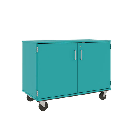 36" Tall Assembled Mobile 18 Trays Storage Cabinet with Doors - 80275 F36 - Steven's I.D.SYSTEMS® 36" Tall Assembled Mobile 18 Trays Storage Cabinet with Doors - 80275 F36 - Steven's I.D.SYSTEMS®