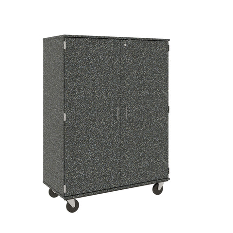 67" Tall Assembled Mobile 4 Shelves Wardrobe/Shelf Storage with Lockable Doors - 80603 F67 - Steven's I.D.SYSTEMS® 67" Tall Assembled Mobile 4 Shelves Wardrobe/Shelf Storage with Lockable Doors - 80603 F67 - Steven's I.D.SYSTEMS®