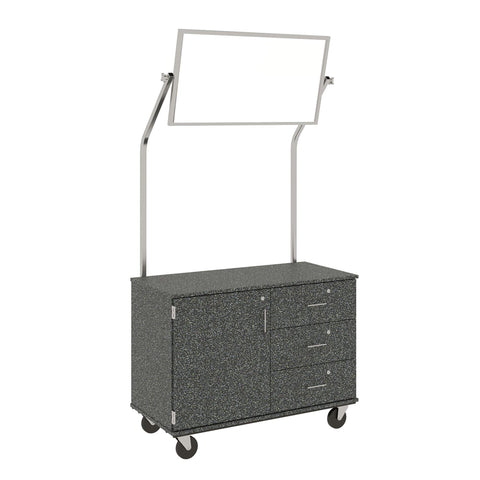 48" Wide Assembled Demonstration Station with Mirror, Storage Area & Three Drawers - 80733 F36 - Steven's I.D.SYSTEMS® 48" Wide Assembled Demonstration Station with Mirror, Storage Area & Three Drawers - 80733 F36 - Steven's I.D.SYSTEMS®