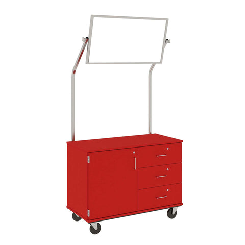 48" Wide Assembled Demonstration Station with Mirror, Storage Area & Three Drawers - 80733 F36 - Steven's I.D.SYSTEMS® 48" Wide Assembled Demonstration Station with Mirror, Storage Area & Three Drawers - 80733 F36 - Steven's I.D.SYSTEMS®