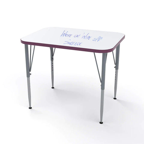 Rectangular Work Surface Versa Classroom Collaborative Rectangle Desk - Large Worksurface - TM ...
