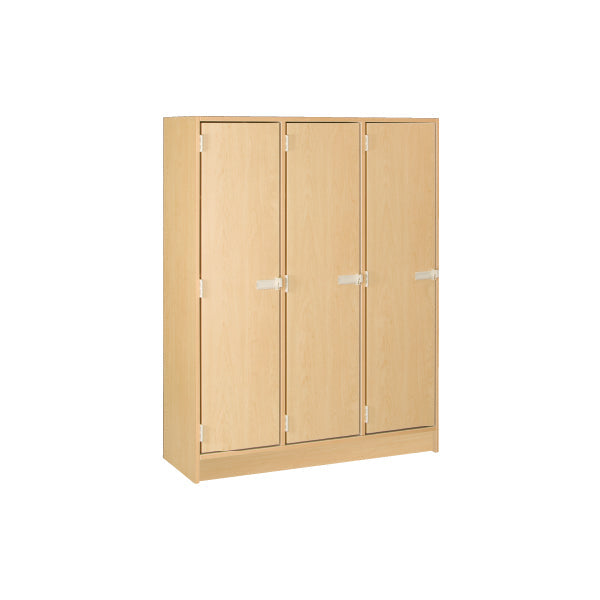 Triple Storage Locker with Doors and Two Shelves 79011 B45