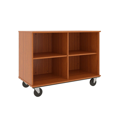 36" Tall Assembled Mobile Four Compartments Open Divided Storage Cabinet - 80138 Z36 - Steven's I.D.SYSTEMS®