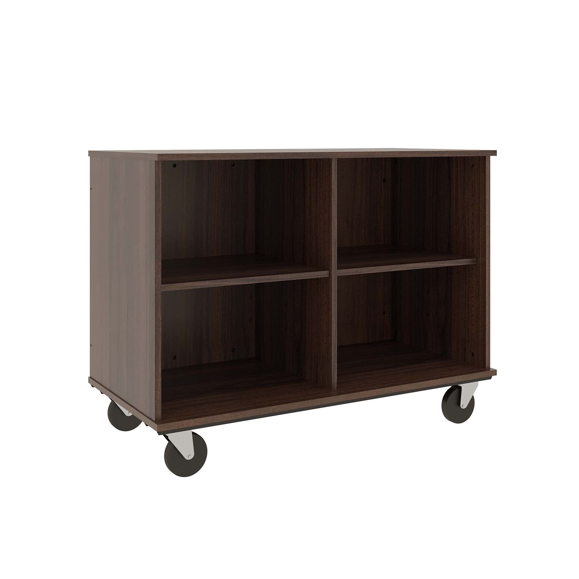 36" Tall Assembled Mobile Four Compartments Open Divided Storage Cabinet - 80138 Z36 - Steven's I.D.SYSTEMS®