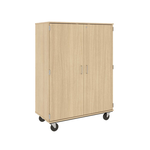 67" Tall Assembled Mobile Storage Cabinet with Lockable Doors - 80185 F67