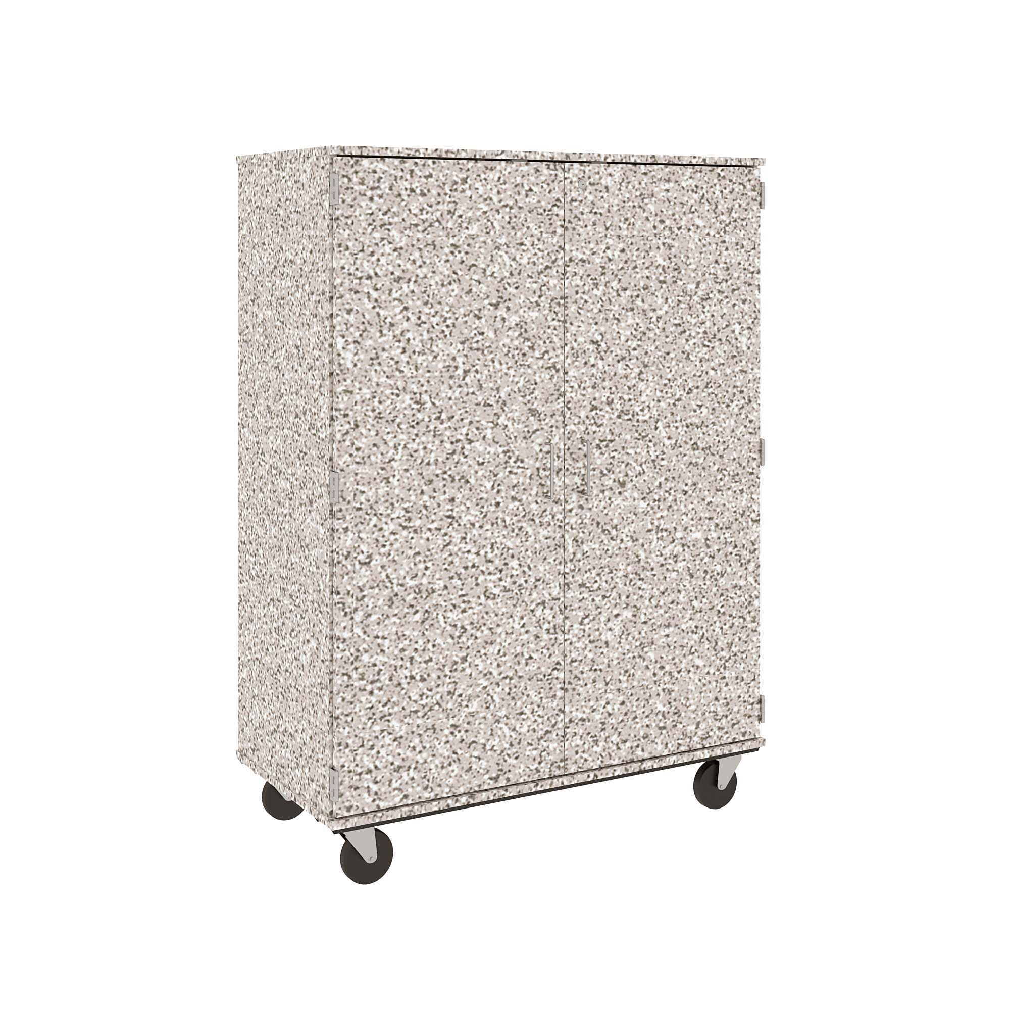 67" Tall Assembled Mobile Storage Cabinet with Lockable Doors - 80185 F67 - Steven's I.D.SYSTEMS®