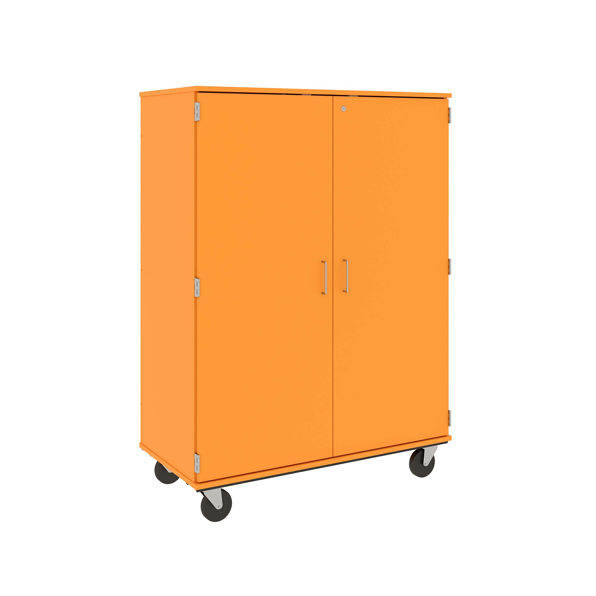 67" Tall Assembled Mobile Storage Cabinet with Lockable Doors - 80185 F67 - Steven's I.D.SYSTEMS®