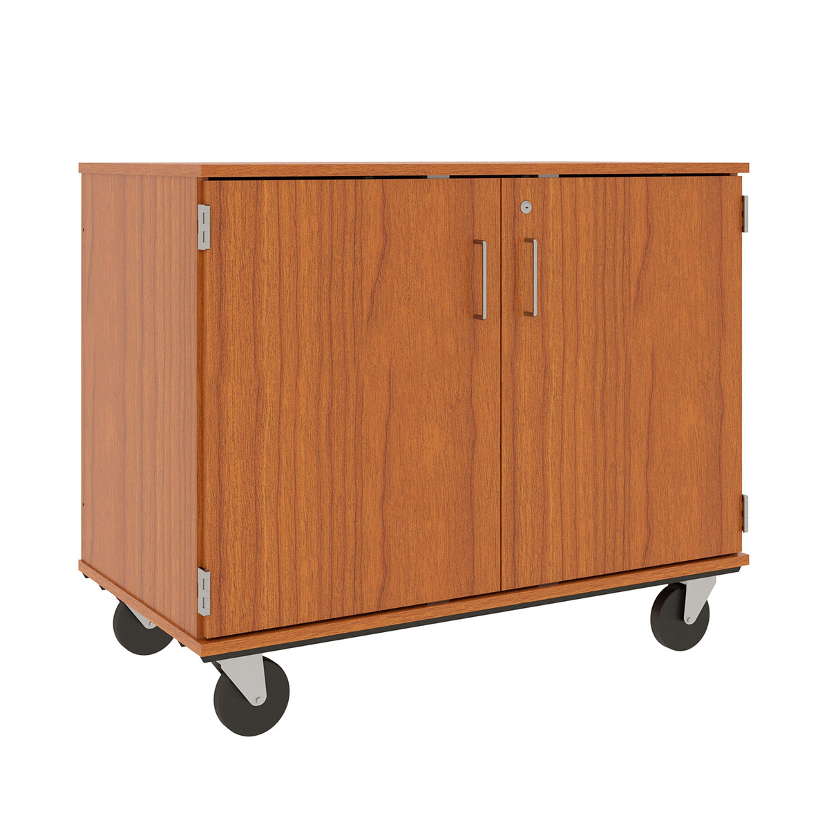 36" Assembled Mobile Bin Storage Cabinet with Doors and 9 6" Bins - 80249 F36 - Steven's I.D.SYSTEMS®