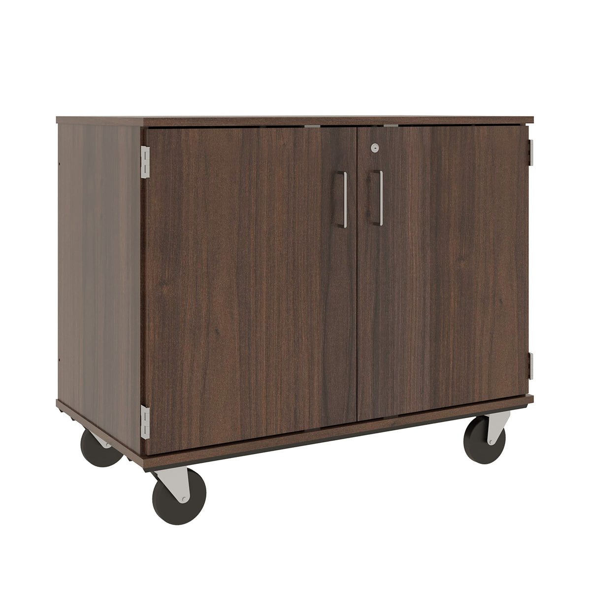 36" Assembled Mobile Bin Storage Cabinet with Doors and 9 6" Bins - 80249 F36 - Steven's I.D.SYSTEMS®