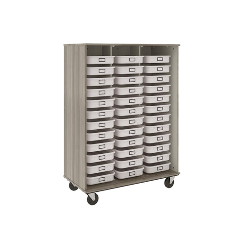 67" Tall Assembled Mobile Open 36 Trays Storage Cabinet - 80274 Z67