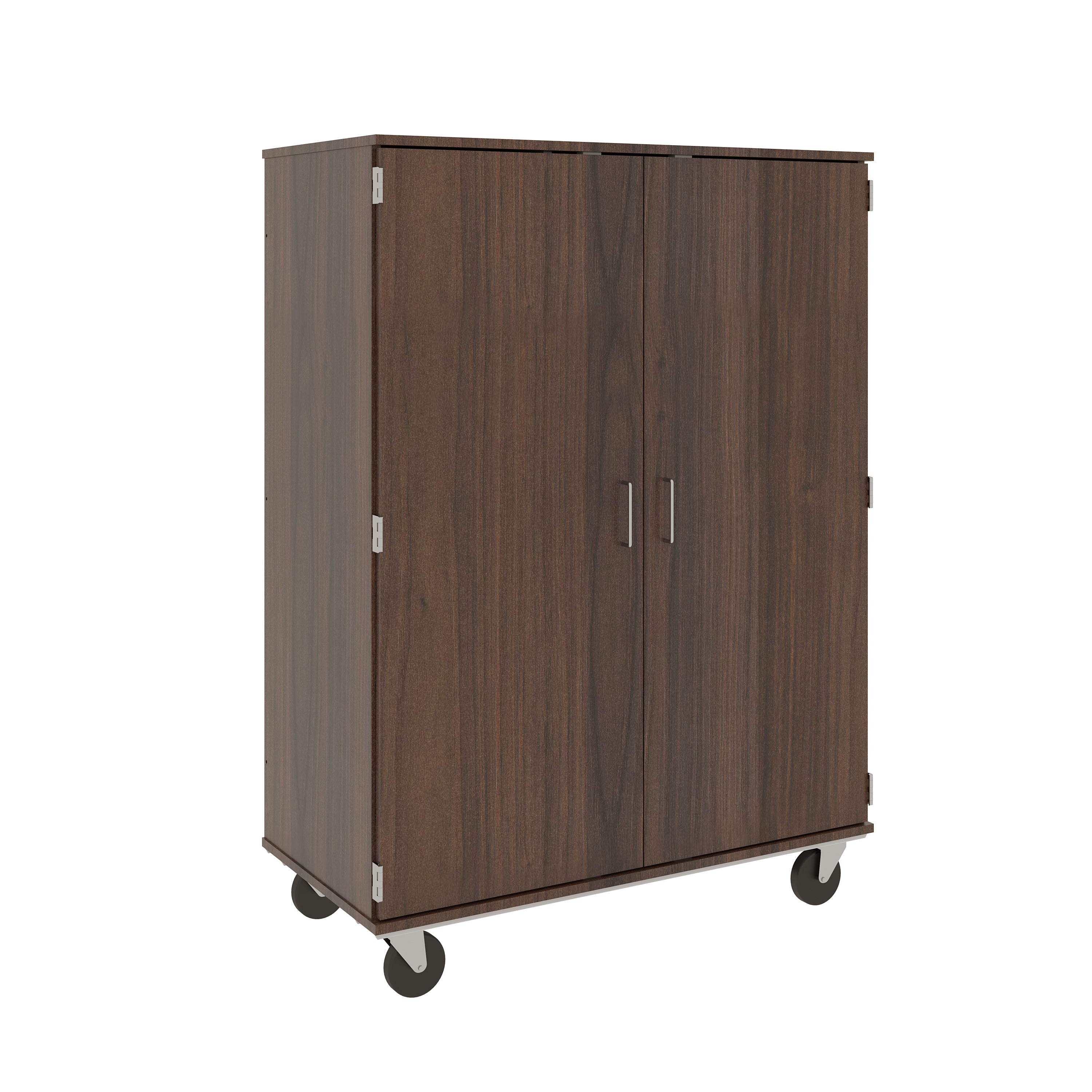 67" Tall Assembled Mobile Computer Storage Cabinet with Lockable Doors - 80610 F67
